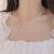 European and American Ins Internet Celebrity Minimalist Fashion High Sense Special-Interest Design Portrait Pearl Double-Layer Clavicle Chain Necklace