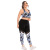 Jixi Clothing European and American Fitness Suit plus Size Yoga Wear Tight Weight Loss Pants Sports Bra Two-Piece Set