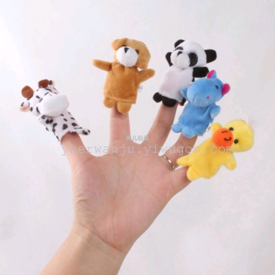 Animal Finger Doll Plush Toys Cartoon Finger Doll Children's Intellective Toys 10 Models Animal Hand Puppet Finger Doll Children's Toys