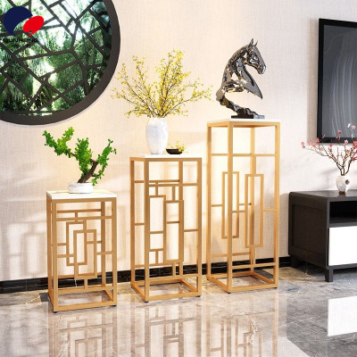 Marble Flower New Chinese Style Simple Indoor Bonsai Stand Living Room TV Cabinet next to Floor Flower Stand Balcony Jardiniere