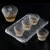 Japanese-Style Household Gold-Painted Ice Dew Glass Tea Set Transparent Cover Teacup Tea Set Kung Fu Tea Set Wholesale