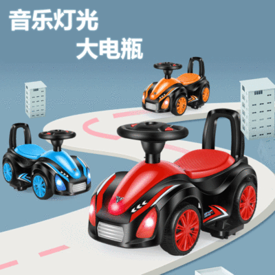 Children's Electric Car Scooter Balance Car Bicycle Tricycle Baby Walker Stall Leisure Luminous Toy