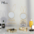 Mowu Creative and Slightly Luxury Makeup Mirror Nordic Home Decoration Cute Girl Bedroom Dressing Table Small Ornament