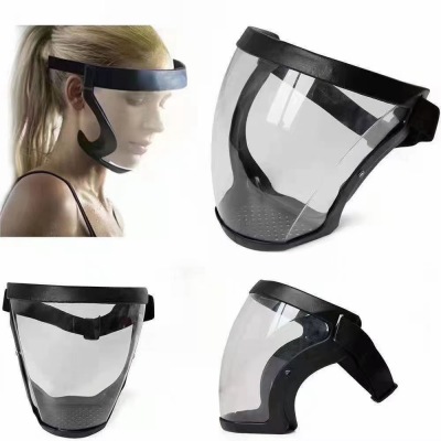 Cross-Border Space Mirror Protective Mask Full Face HD Transparent Anti-Impact against Wind and Sand Mask PC Sports Cycling Mask