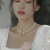 Niche Trendy Mori Girl Design 14K Gilded Natural Baroque Freshwater Pearl Necklace Clavicle Chain Female Pendant