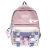 Schoolbag Female Korean Harajuku Ulzzang Contrast Color Japanese Cute Nylon Backpack Ins Style Junior High School Backpack