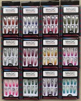 Brushed Nail Sticker Nail Shaped Piece Manicure Implement