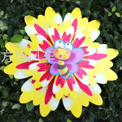 Double-Layer Maple Leaf Dragonfly Bee Kindergarten 61 Activity Venue Decorating Windmill Advertising Building Scenic Spot Park