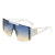 2021 New Style Head Large Frame One-Piece Sunglasses European and American Trendy Unique Sunglasses Men's and Women's Cross-Border One-Piece Glasses
