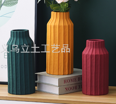 Gao Bo Decorated Home Household Daily Morandi Vase Colorful Geometric Vase