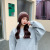 Hat Women's Autumn and Winter Korean Style Internet Celebrity Fleece-Lined Thickened Mink-like Gradient Hat Scarf Dual-Purpose Knitted Warm Hat