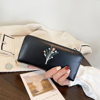 New Ladies' Purse Korean Style Long Women's Wallet Multi-Card-Slot Coin Purse Wallet Zipper Handbag Mobile Phone Bag