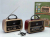 Ns8067bt Retro Wood Radio Bluetooth Card Reader Speaker Old-Fashioned Antique Portable Speaker Radio for the Elderly