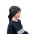 Autumn and Winter Dual-Use Bandana Jacquard Fluorescent Cap Fleece-Lined Earflaps Knitted Hat Leak Cap with Hair Extensions Toque Beanie Hat Wholesale
