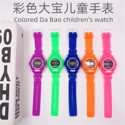 Student Watch Promotion Gift Children's Color Watch Cartoon Boys and Girls Electronic Watch Cross-Border Hot