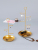 Nordic Light Luxury Creative Iron Art Jewelry Rack Small Tray Girls' Dressing Table Earrings Eardrops Storage Display Stand