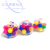 New Squeezing Toy Colorful Beads Grape Ball Feel Practice Decompression Vent Toy Novelty Whole Person Rainbow Color Ball