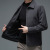2021 Spring and Autumn Men's Short Woolen Jacket Coat Middle-Aged Father Casual Polo Collar Warm Corduroy Top