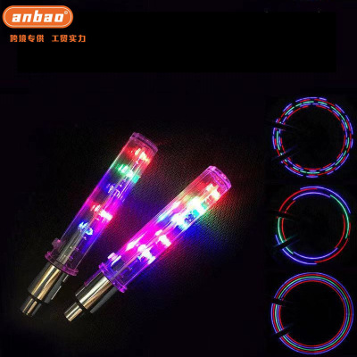 Balance Car Sliding Air Valve Light Bicycle Bike Colorful Hot Wheels 10 Lights Mountain Bike Fixture and Fitting Wholesale