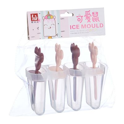 Household Homemade Ice Cube Tray Set Homemade Ice Cream Ice Candy Internet Celebrity Mold Summer Ice Cream Creative Cartoon Little Bear