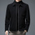 2021 Spring and Autumn Men's Short Woolen Jacket Coat Middle-Aged Father Casual Polo Collar Warm Corduroy Top