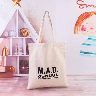 Cotton Bag Custom Printed Logo Shoulder Cotton Handbag Custom Creative Canvas Bag Custom Canvas Bag Manufacturer