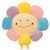 Sunflower Cushion Colorful Sun Flower Plush Car Cushion Flower Cushion Petal Smiley Face Buttock Cushion Cross-Border