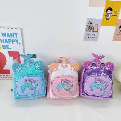 Cross-Border Sequins Princess Backpack Children's Backpack Female Cute Fashion Girl Cartoon out Toddler Girls' Schoolbags