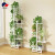 Flower Stand Living Room Floor Iron Multi-Layer Indoor Multi-Functional Hanging Basket Succulent Green Radish Shelf Special Offer Space-Saving Decoration