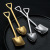 Creative Stainless Steel 410 Shovel Spoon Household Watermelon Square Shovel Ice Cream Vintage Gold Plated Dessert Spoon Factory Wholesale
