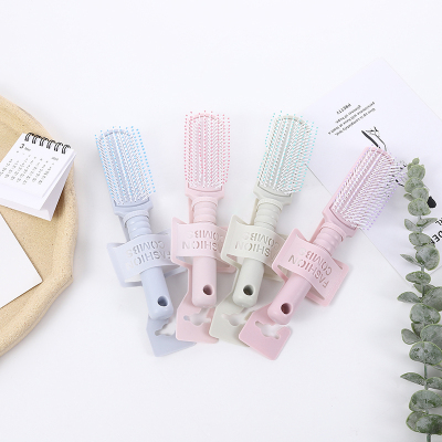 Korean Style Color Comb Blowing to Make Hair Style Hair Curling Comb Massage and Hairdressing Vent Comb