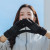 2021 Women's Winter Korean-Style Fleece-Lined Driving Touch Screen Gloves Thermal and Windproof Cold-Proof Cycling Travel Gloves