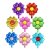 Balloon New Six-Petal Flower Aluminum Foil Balloon Plum-Shaped Five Petal Flower Children's Balloon Decoration Factory Wholesale