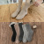 Men's Winter Terry-Loop Hosiery Super Thick Men's Socks Thermal Middle Tube Thick plus Velvet Terry Sock Solid Color Thick Wool Socks
