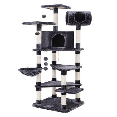 Factory Direct Sales Large Cat Climbing Frame Scratching Pole Pet Supplies Cat Toys Multi-Layer Cat Climbing Frame Cat Scratch Trees Villa