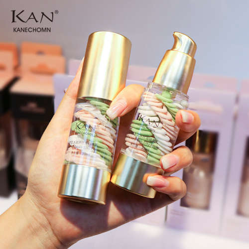 kan aloe three-color bird shit make-up base same ice cream isolation cream genuine moisturizing concealer makeup cream isolation