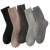 Men's Winter Terry-Loop Hosiery Super Thick Men's Socks Thermal Middle Tube Thick plus Velvet Terry Sock Solid Color Thick Wool Socks