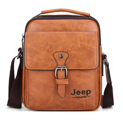 New Jeep Men's Shoulder Crossbody Bag Retro Style Men's Handbag Classic All-Matching Men's Bag