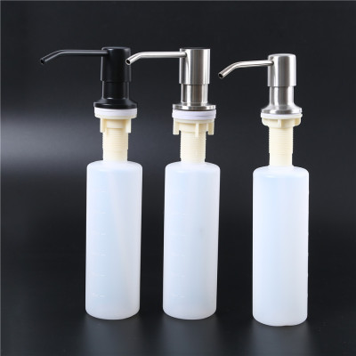 304 Stainless Steel Soap Dispenser of Sink Soap Dispenser Kitchen Water Household 304 Stainless Steel Pressing Utensil Detergent Bottle