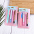 New Style Michelle Folding Eye-Brow Knife Nail Polishing Nail File Easy to Color Eyebrow Pencil Lip Brush Set Wholesale
