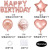 Balloon Set 16-Inch Rose Gold Happy Birthday Five-Pointed Star Aluminum Film Sequined Balloon Birthday Decoration Party Balloon