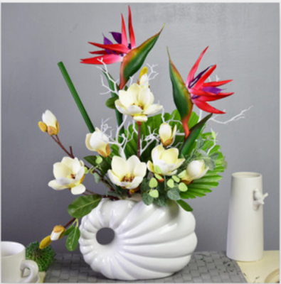 New Ceramic Shell Artificial Flower Artificial Flower Bonsai Gift Decoration Ornaments