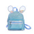 2021 Korean Style New Pu Cute Laser Backpack Children's Backpack Quicksand Rabbit Ears Sequined Small Backpack