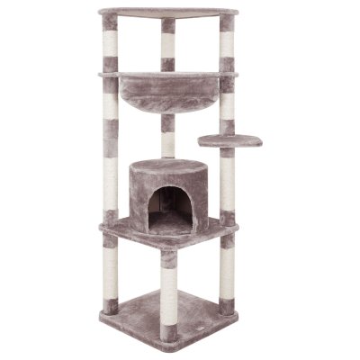 Climbing Frame Multi-Layer Plush Wooden Sisal Fabric Funny Cat Play Jumping Platform Scratching Column Board Cat Tree