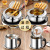 Japanese-Style Household Tempura Deep Frying Pan Temperature-Controlled Small Stainless Steel Frying Pan Multi-Function