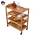 Hot Pot Shop Vegetable Shelf Shelf Shelf Solid Wood Floor With Wheels Movable Kitchen Dining Cart Trolley Vegetable Rack