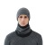 Autumn and Winter New Cored Yarn Herringbone Pattern Suit-Cap + Bandana Travel Riding Warm Knitted Hat Scarf Integrated