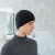 Autumn and Winter New Cored Yarn Herringbone Pattern Suit-Cap + Bandana Travel Riding Warm Knitted Hat Scarf Integrated