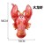 Ocean Large Lobster Aluminum Balloon Children's Birthday Party Restaurant Barbecue Hotel Food Festival Opening Decoration Balloon