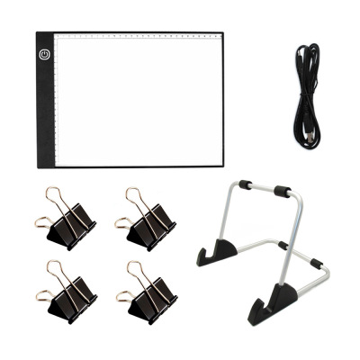 Diamond Painting Tools A4 Light Board Three-Gear Adjustable Copy Desk With Scale LED Lighting Board Diamond Painting Accessories